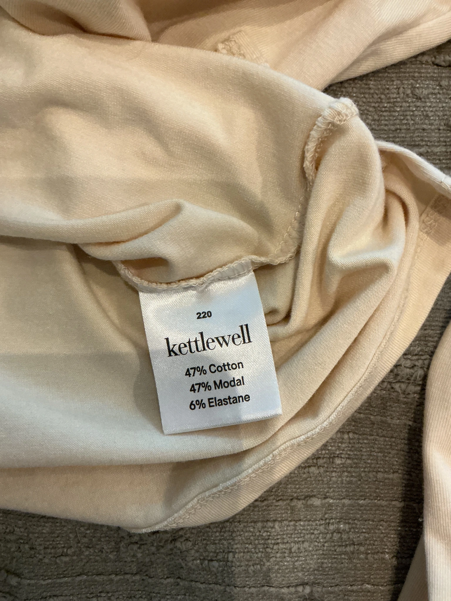 Slash Neck Long Sleeve in Buttermilk (sp/au)