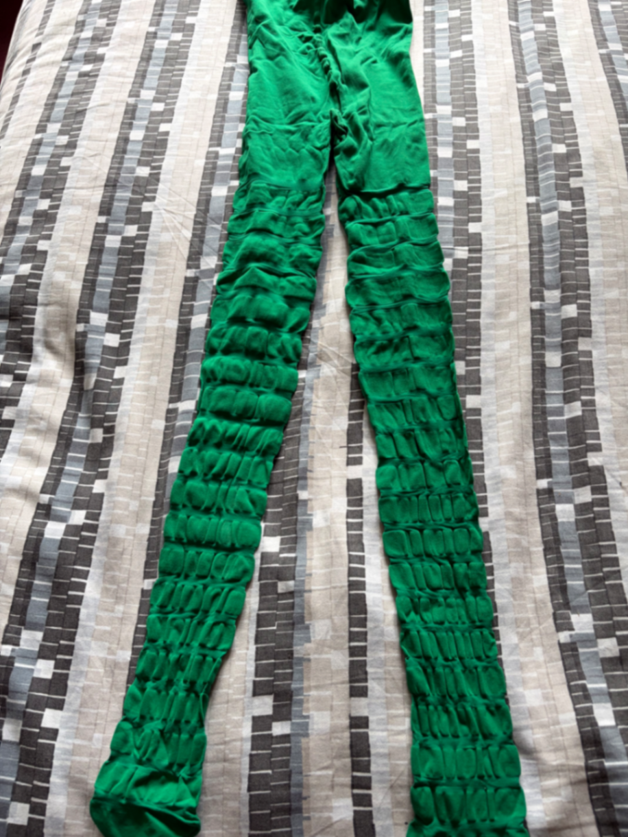 Green Christmas tights