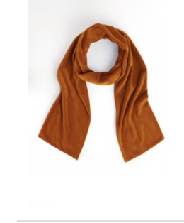 Freya velvet scarf in Rust