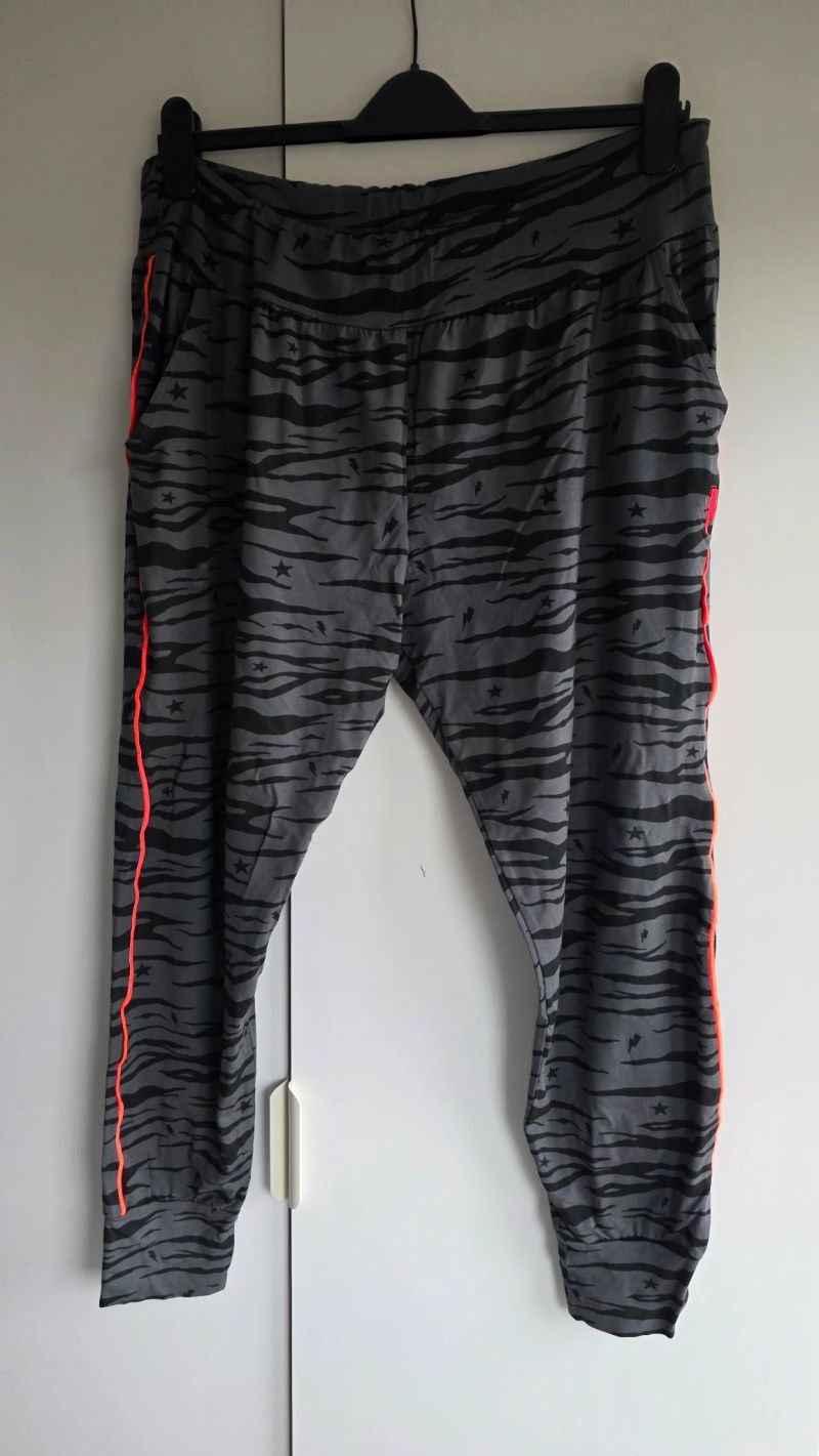 Grey Tiger Slouch Joggers
