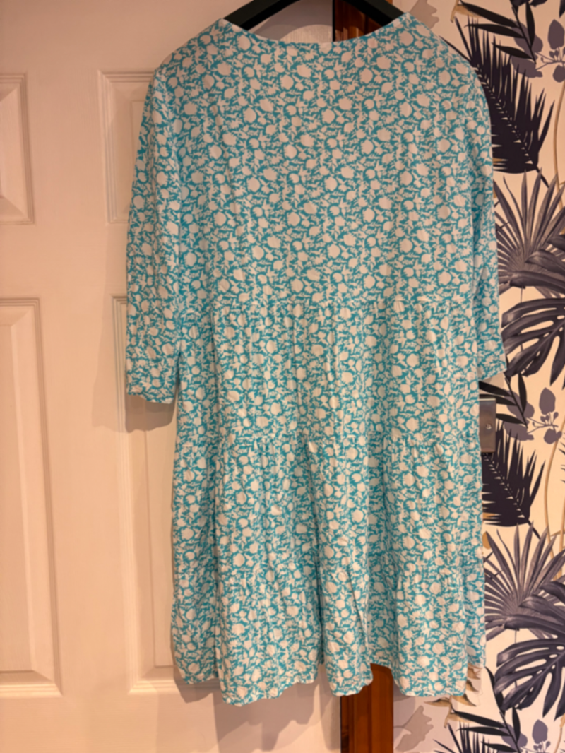 Emma Organic Cotton Dress | Teal