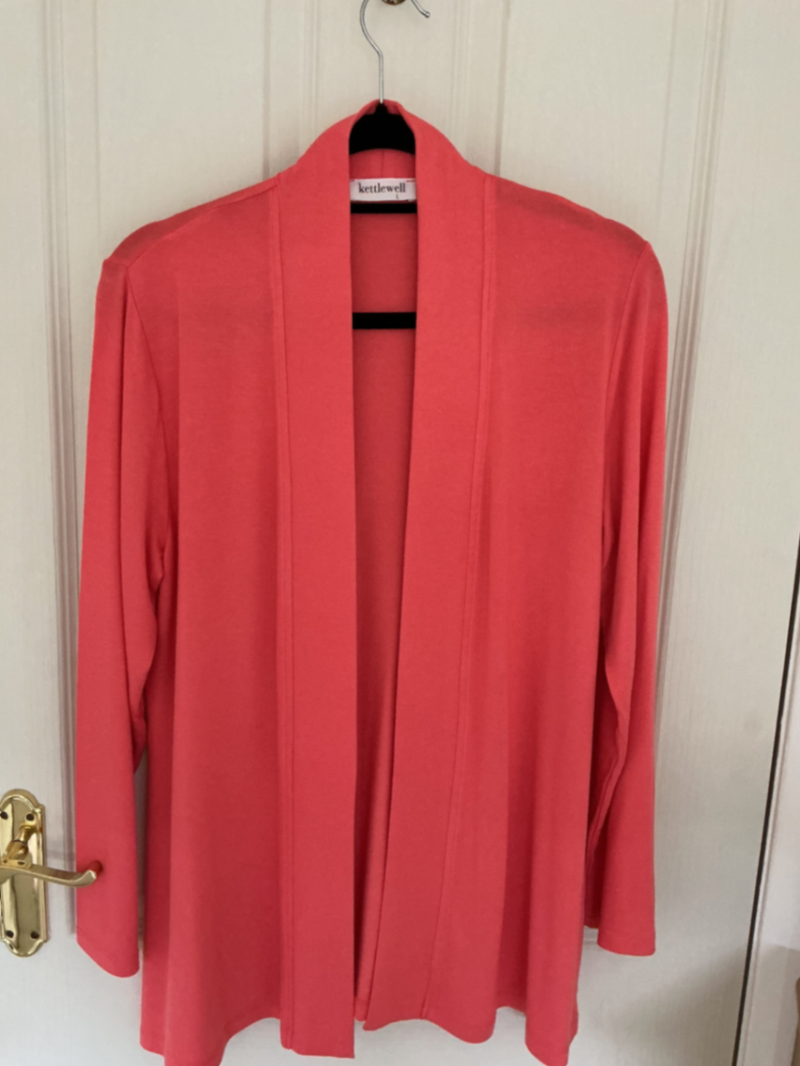Kettlewell Coral Red Lightweight Cardigan L