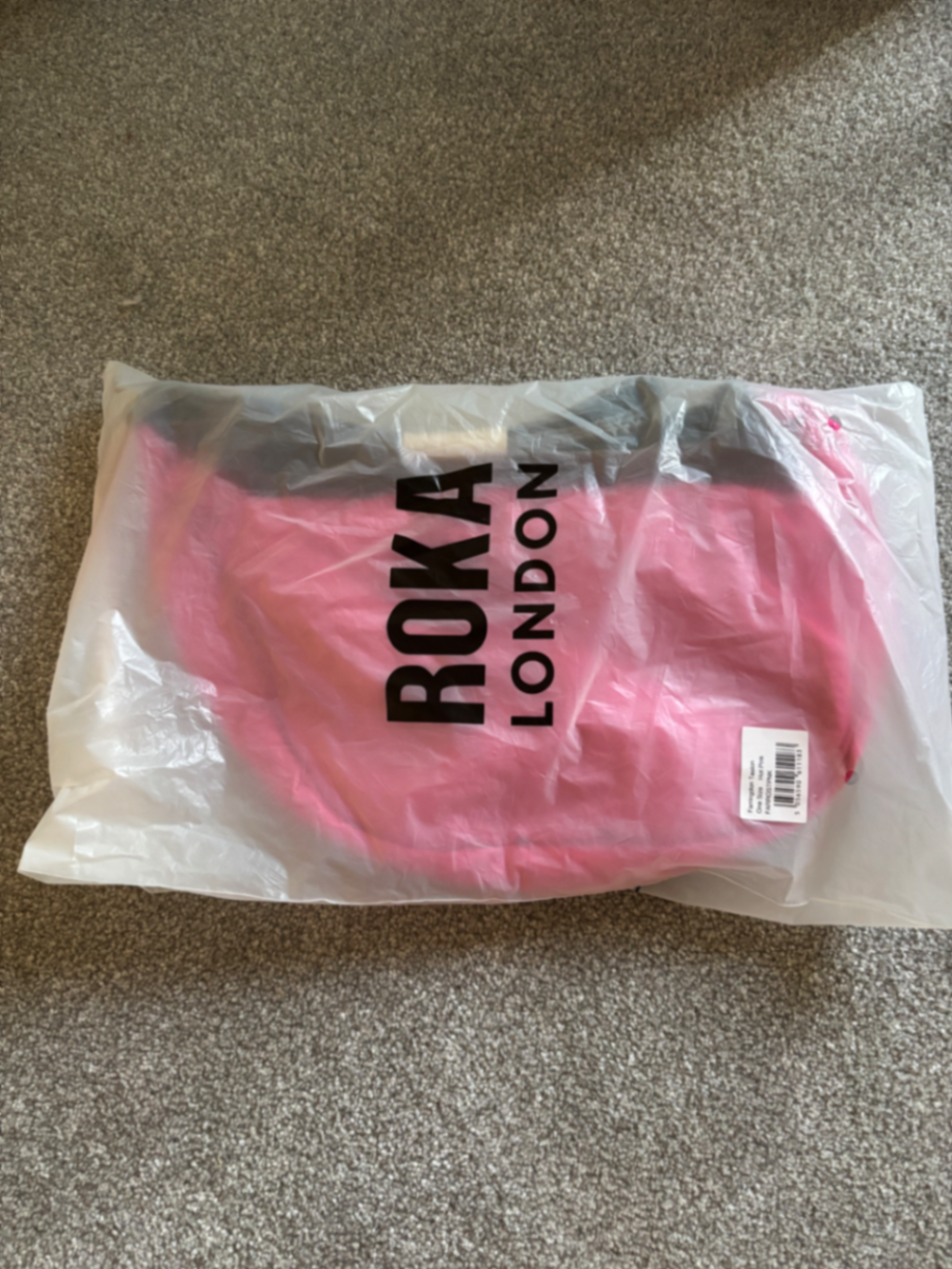 Farringdon half moon bag in hot pink