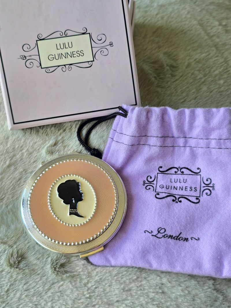 Rare collectable Lulu Guinness x Stratton cameo compact mirror set. New. 