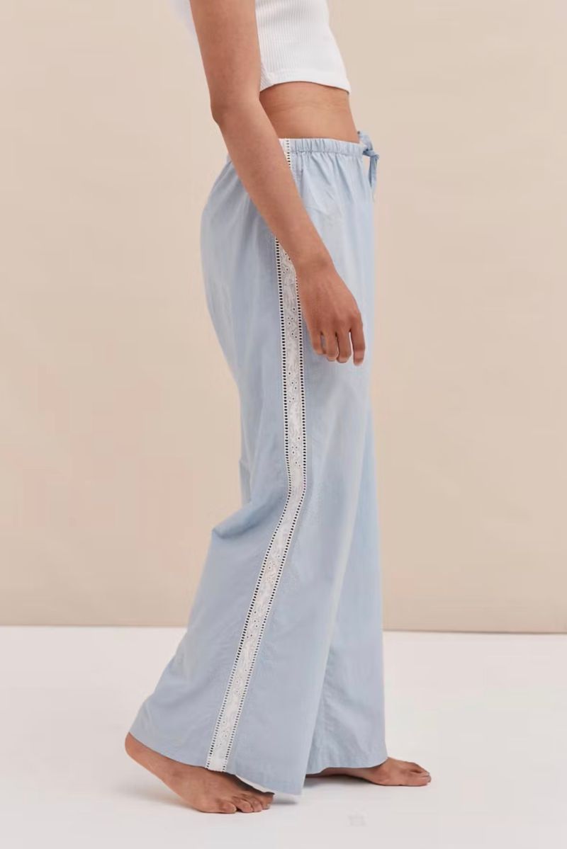 Poplin Lounge Trousers - size M