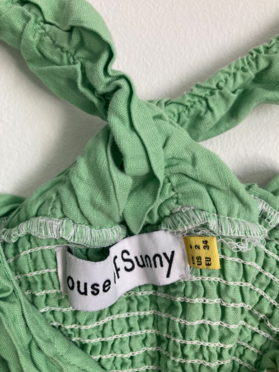 Green Scrunchie Top