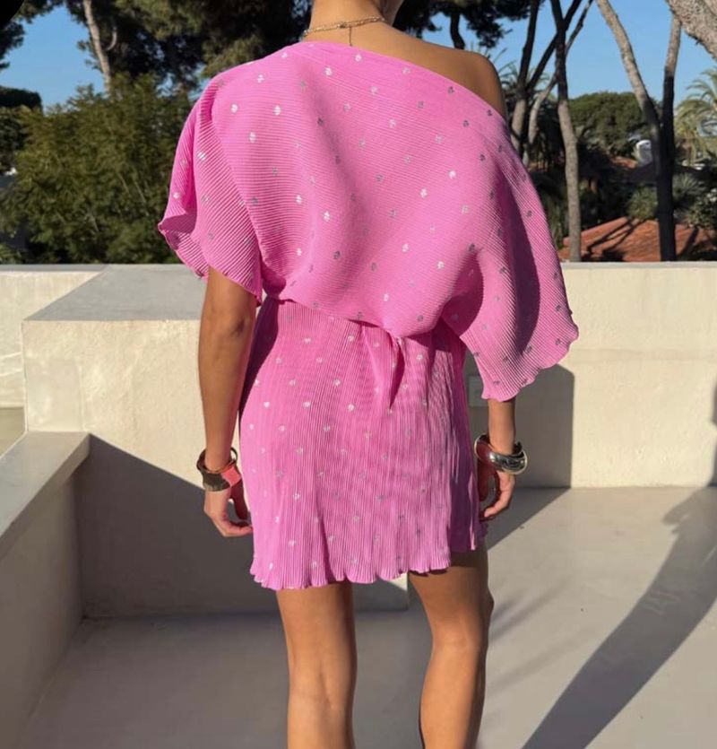 Petal pink mini Tilly dress