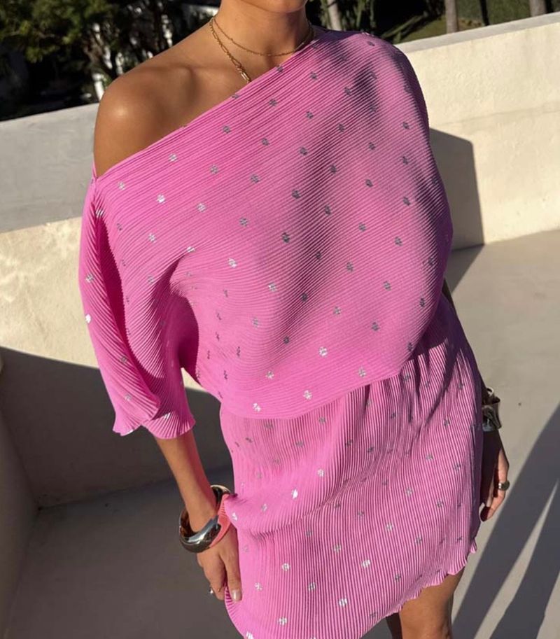 Petal pink mini Tilly dress