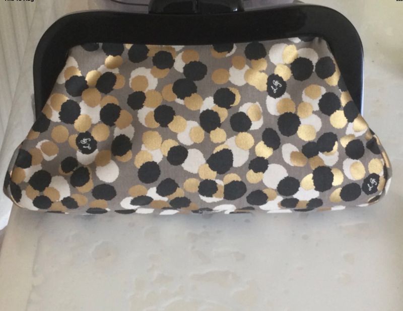 Lulu Guinness confetti clutch bag excellent condition used at a wedding