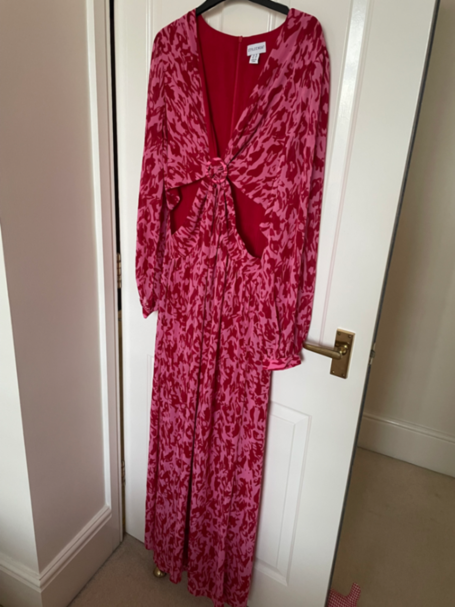 Chiffon lined maxi dress