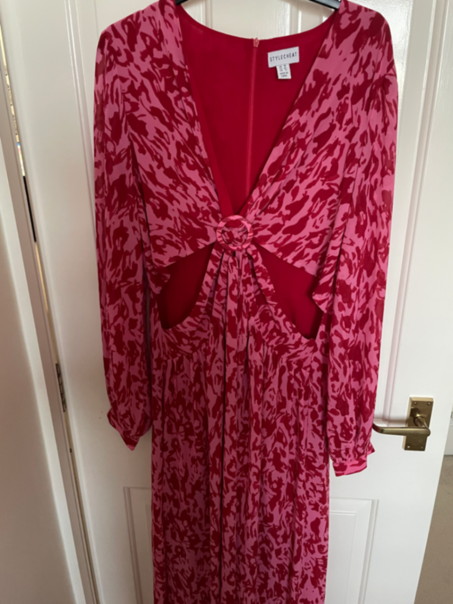Chiffon lined maxi dress