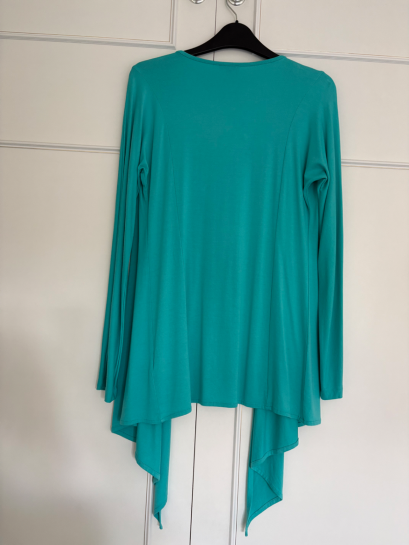 Kettlewell Teal Drape Cardigan Size M