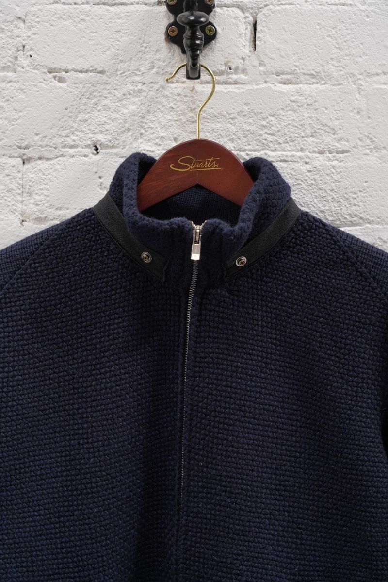 C.P. Company Zip Through Knitted Sweater - Navy