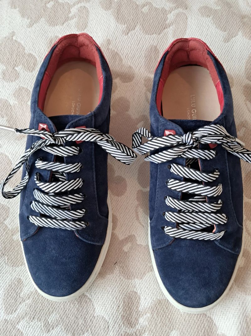 Navy suede Natasha trainers size 37
