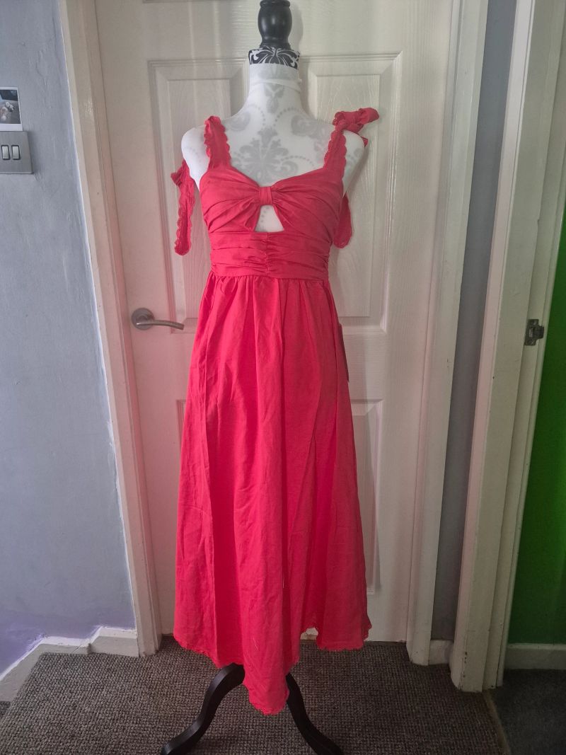 Red Elspeth maxi dress