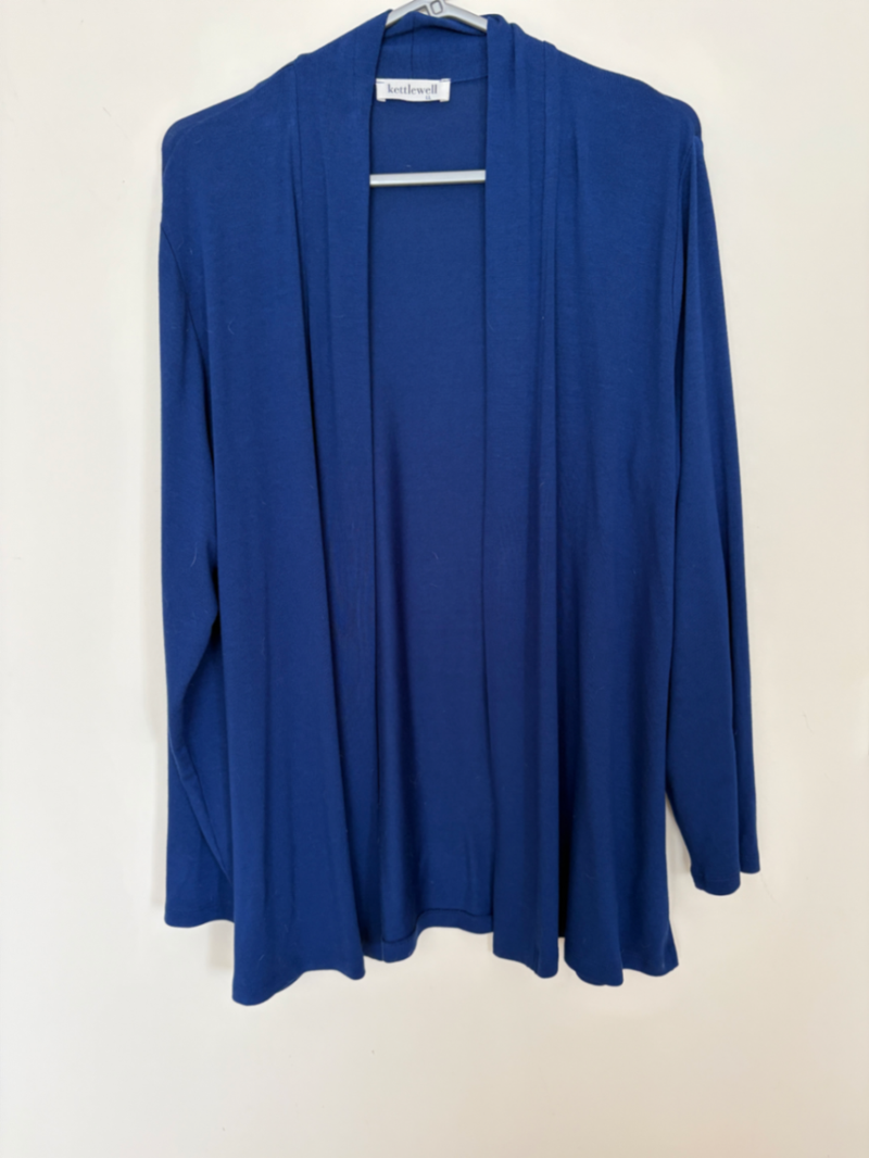 Kettlewell Blue Viscose Cardigan Size 12