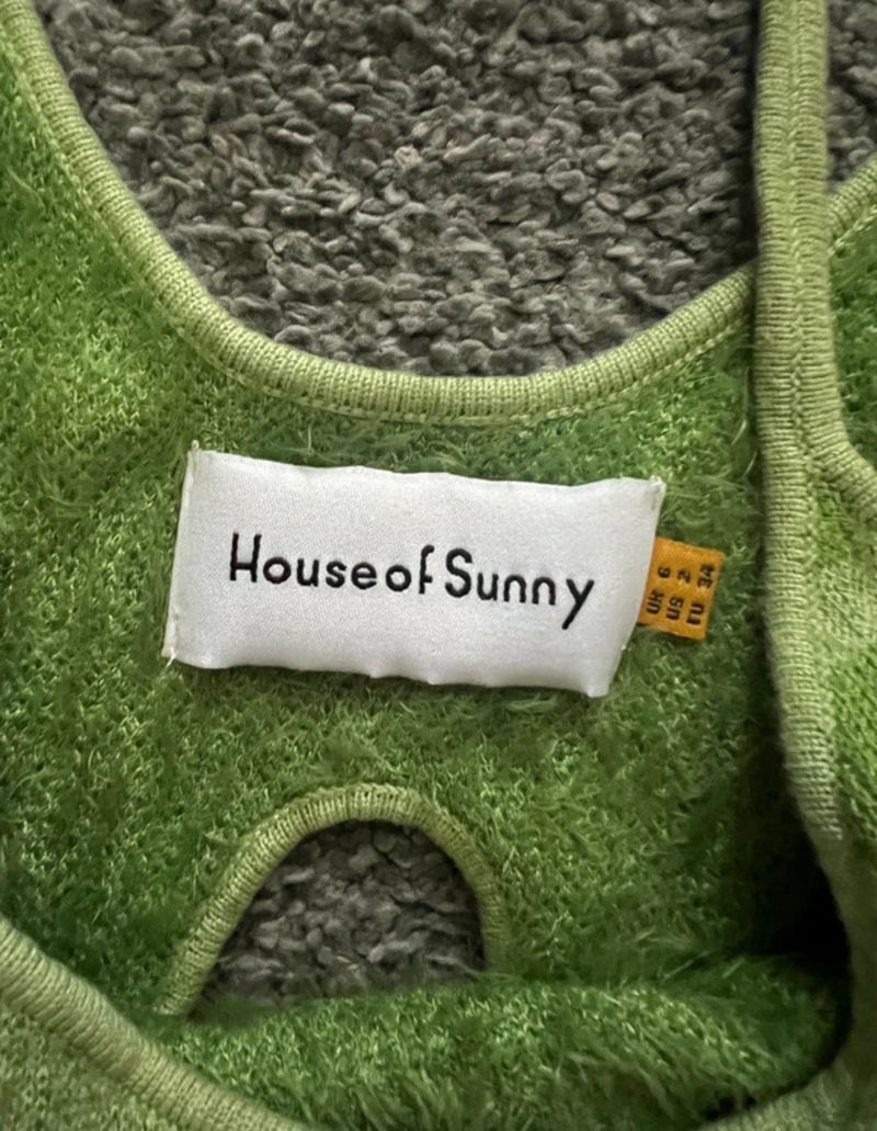 Genuine House of Sunny Hockney Dress Green UK 6