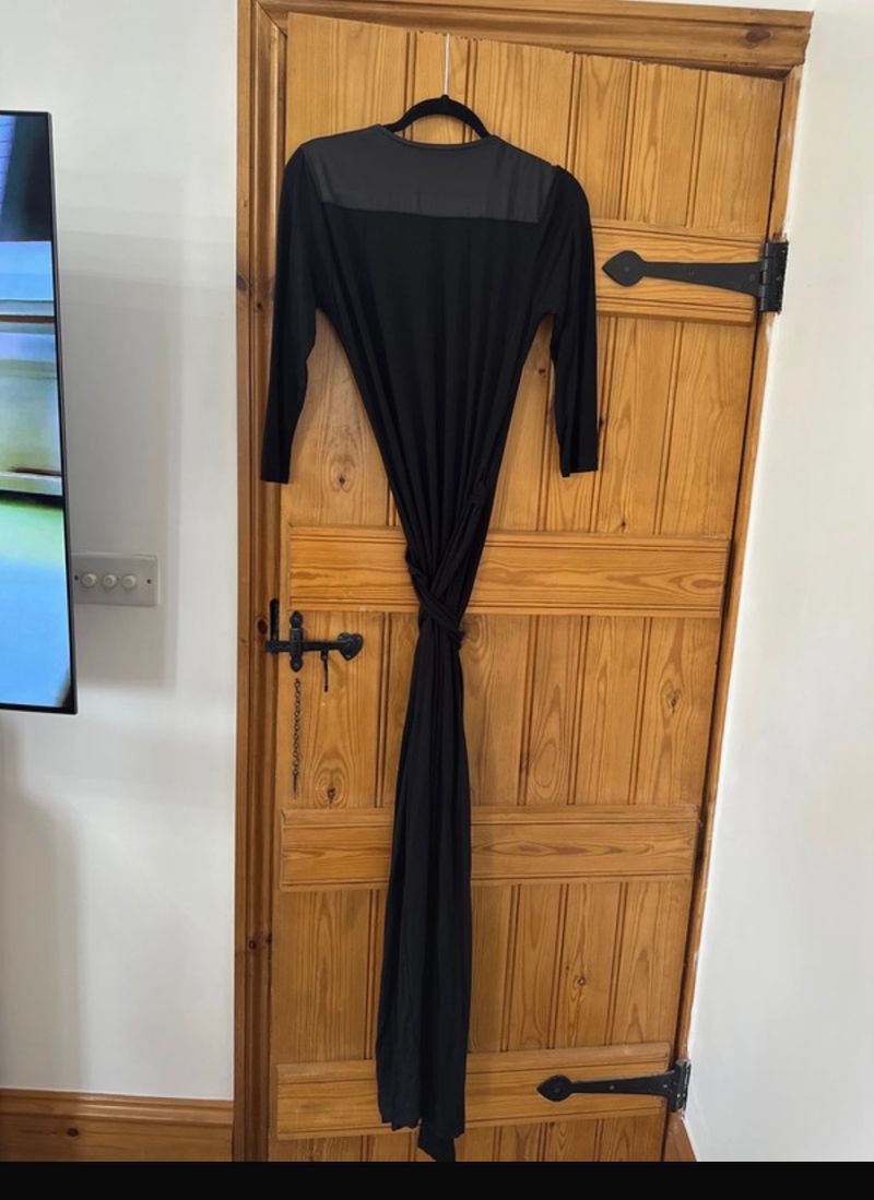 Baukjen Black Wrap Dress Long Jersey 