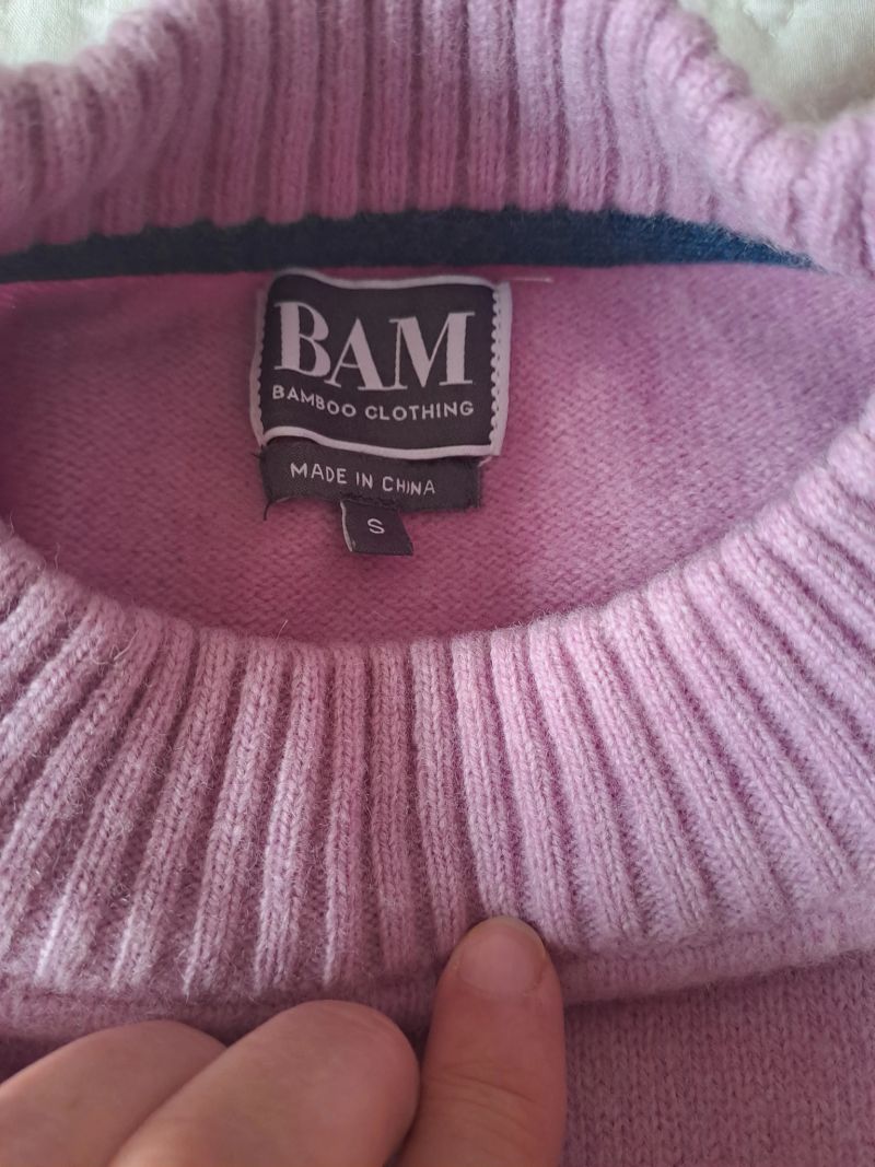 Throw On Knitted Crew Neck Jumper - Small
