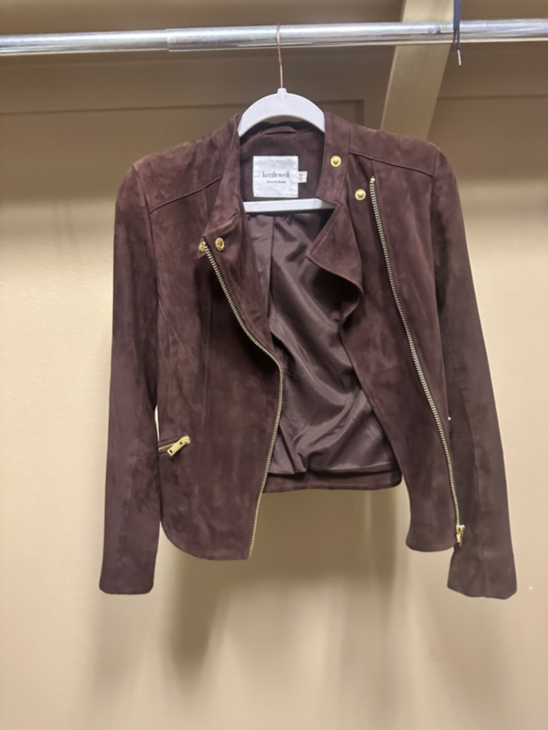 Kettlewell Genuine Suede Biker Jacket XS
