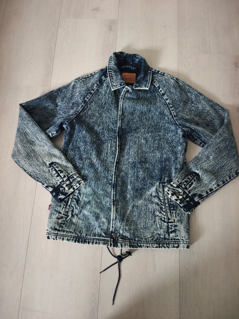 Levi's x Patta Acid Wash Denim Coaches Jacket. 