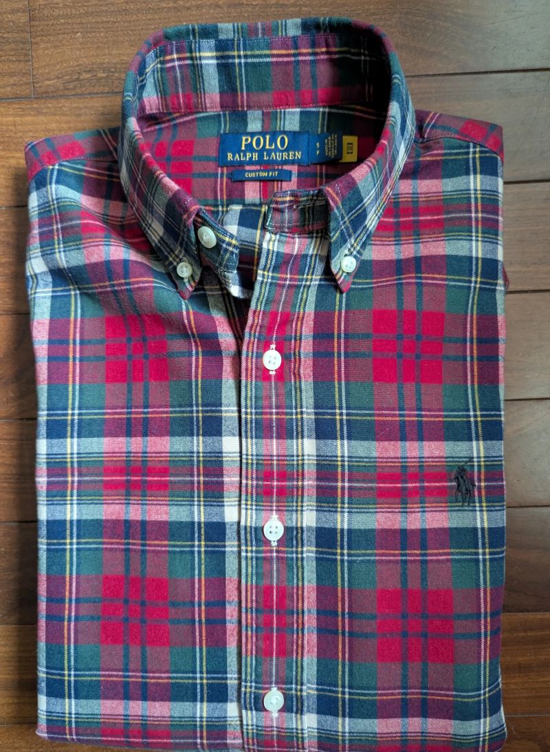 Polo Ralph Lauren Hemd aus gebürsteter Baumwolle mit Karomuster Größe S
