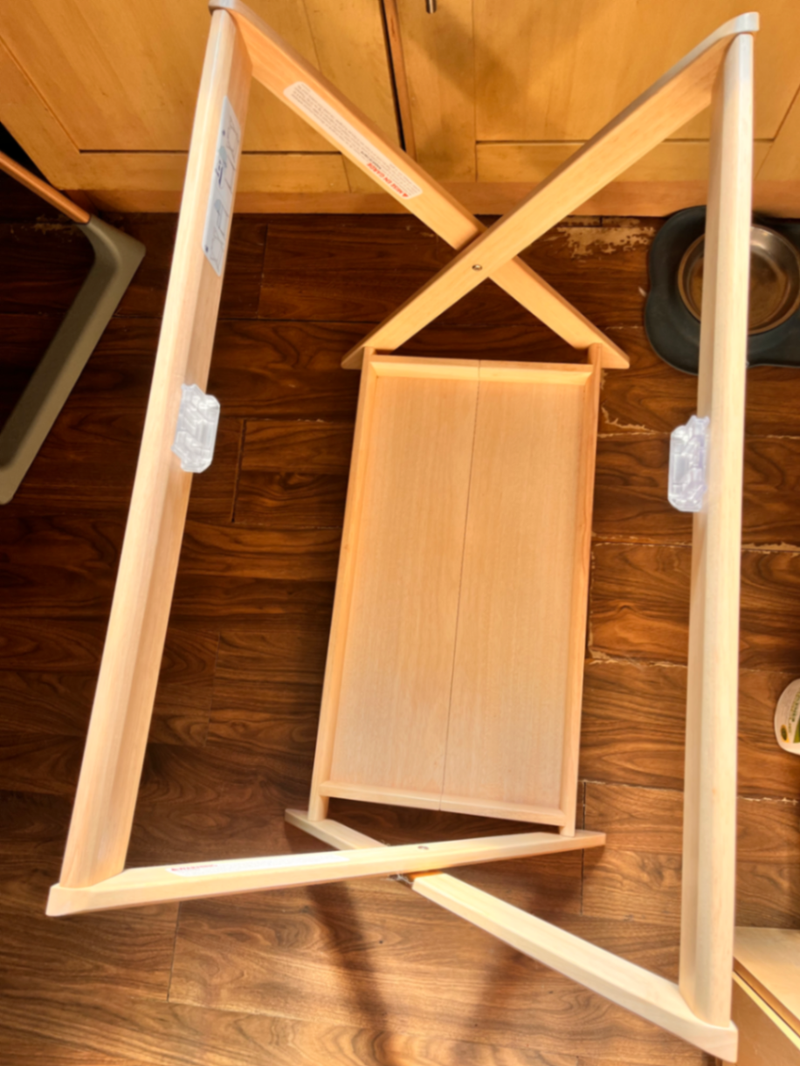 uppa baby carrycot stand in natural