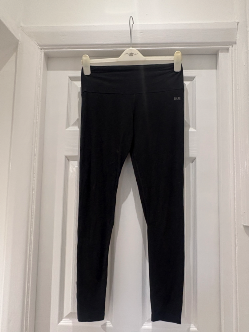 Leggings jersey bam negro liso talla 12