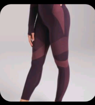 Balance leggings dark purple size large UK 12
