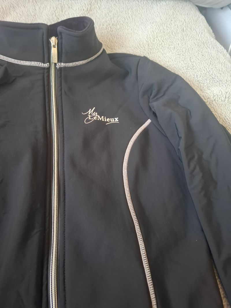 Lemieux Madrisa fleece jacket black size small 