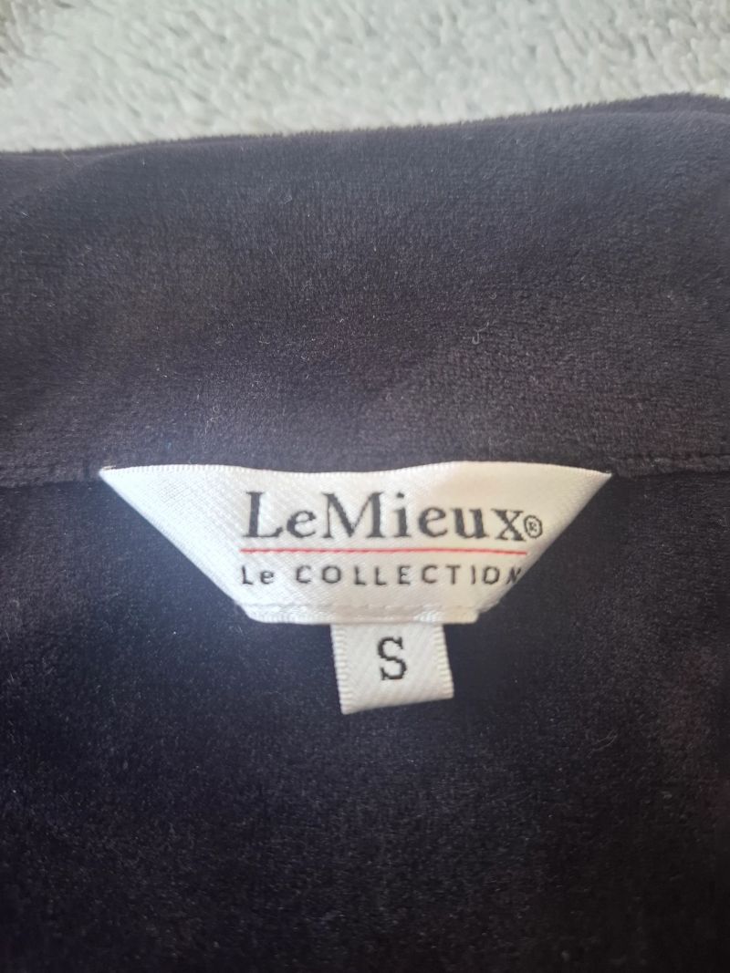 Lemieux Madrisa fleece jacket black size small 