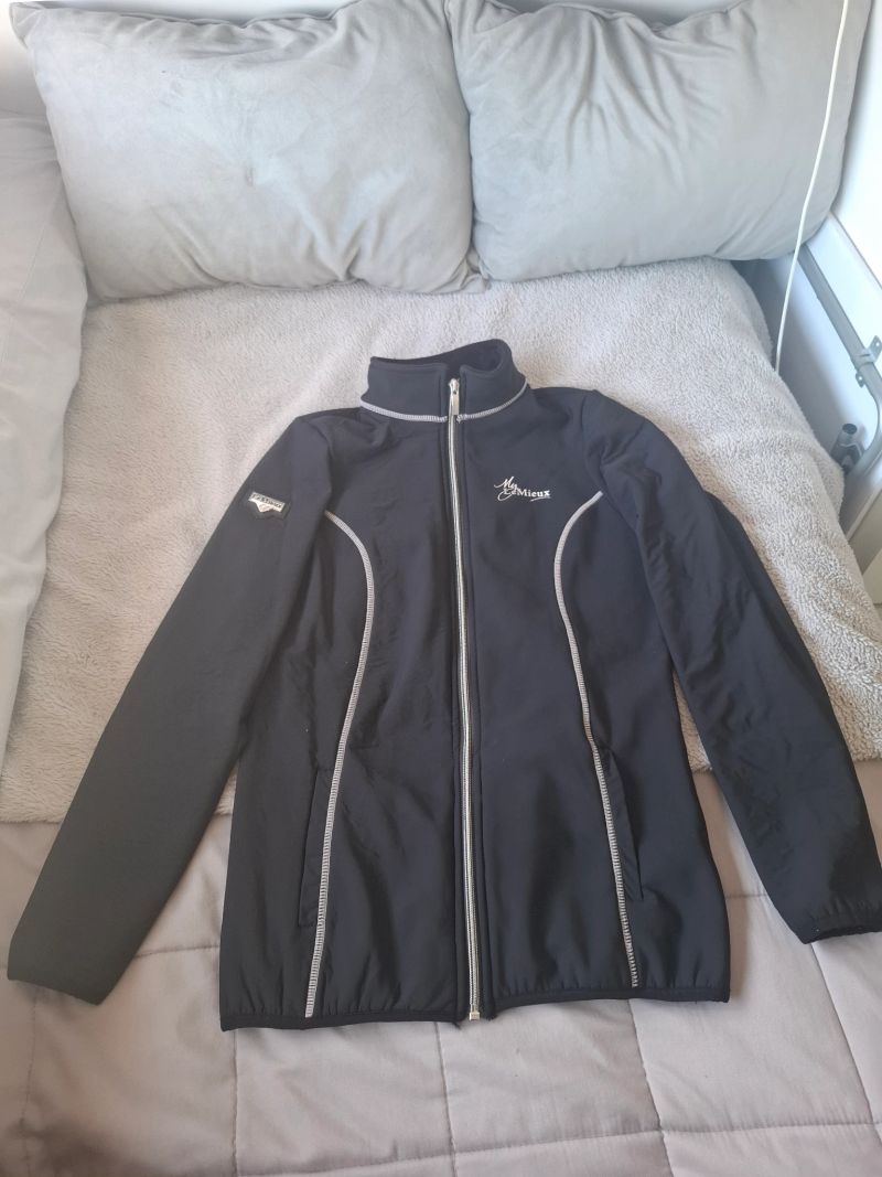 Lemieux Madrisa fleece jacket black size small 