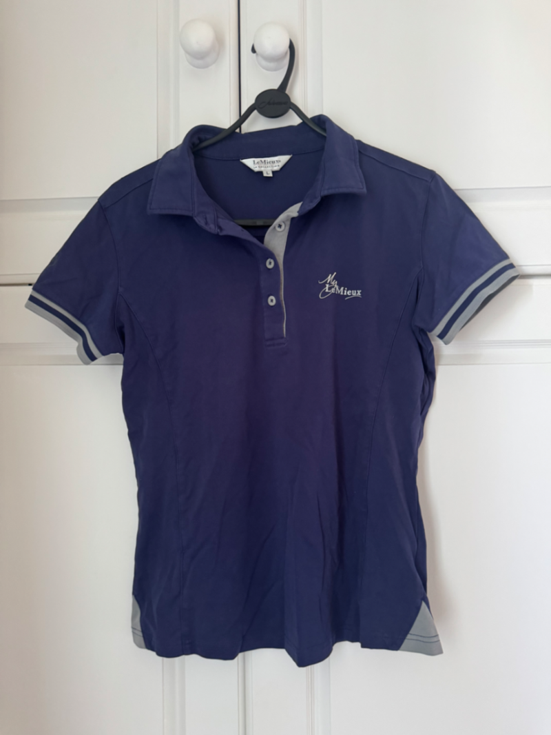 LeMieux Navy Polo Shirt Size L