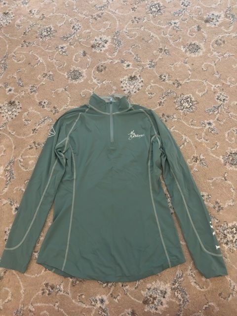LeMieux Spruce Half Zip Long Sleeve Top