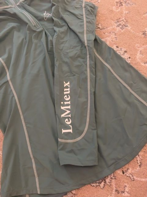 LeMieux Spruce Half Zip Long Sleeve Top