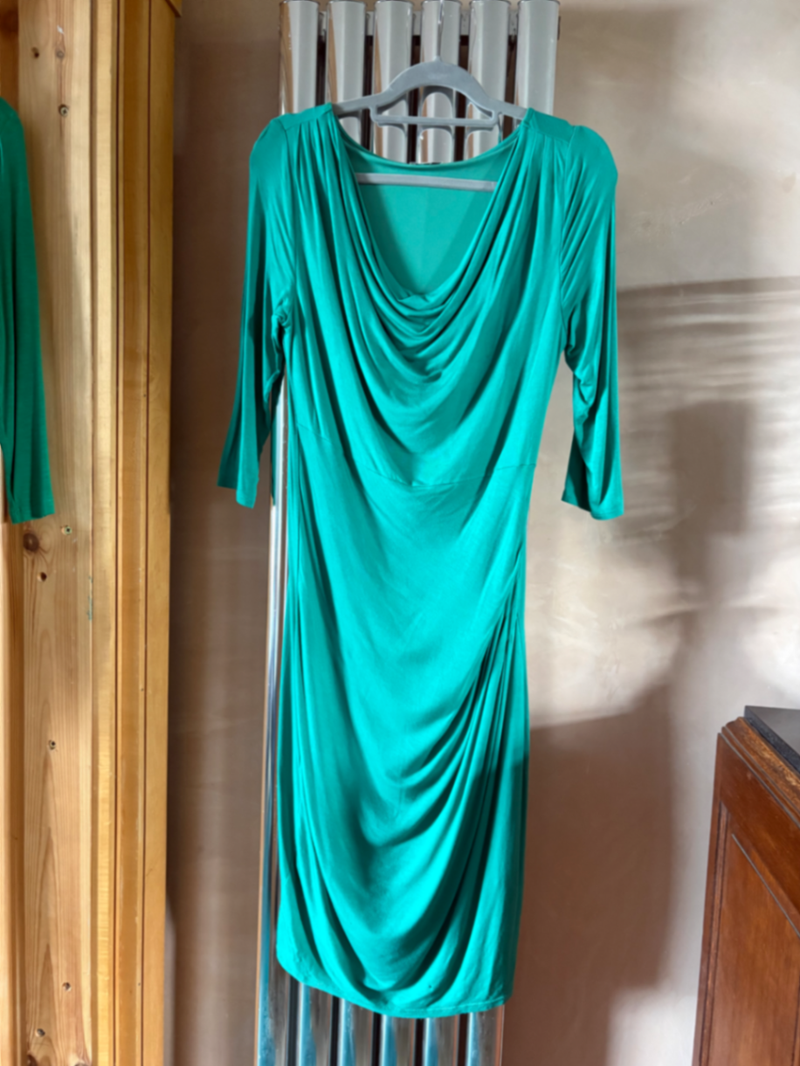 Kettlewell Emerald Lola Drape Dress Size M