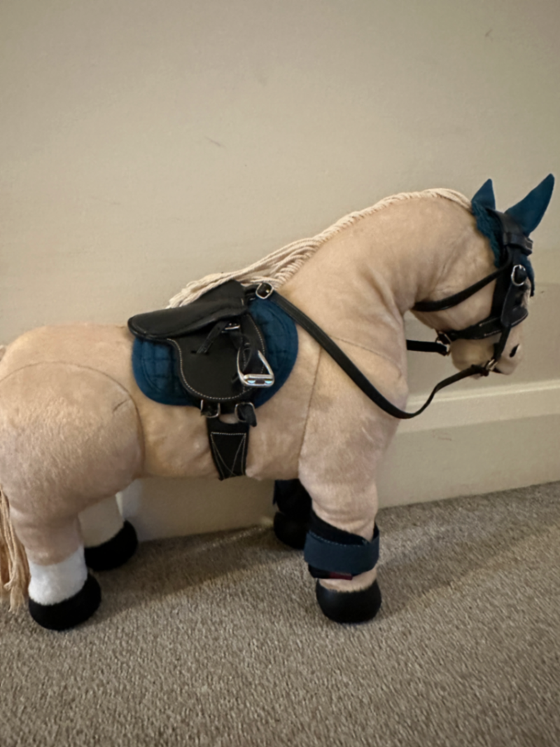 LeMieux Toy pony marine Saddle Pad Fly Hood boots and head collar  Set
