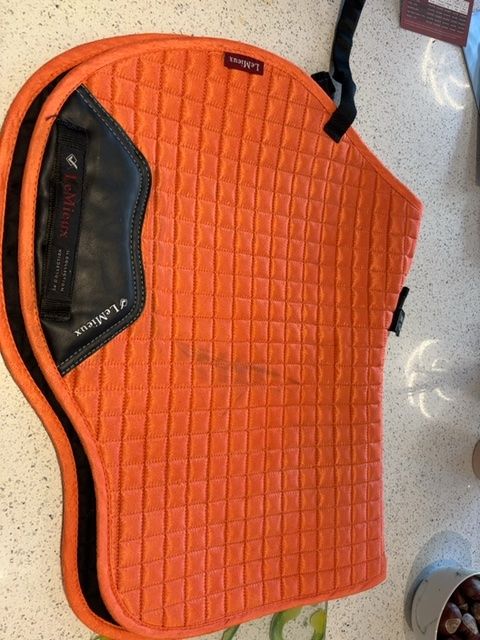 LeMieux GP Orange Quilted Horse Saddle Pad