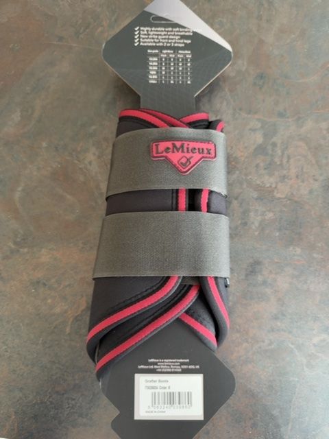 LeMieux Grafter Brushing Boots Pink Black