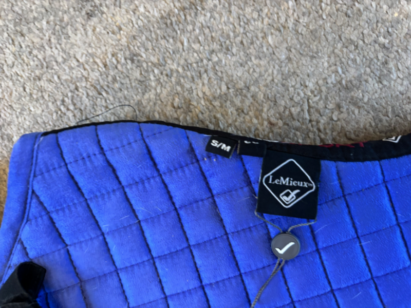 LeMieux Blue Quilted Saddle Pad S/M