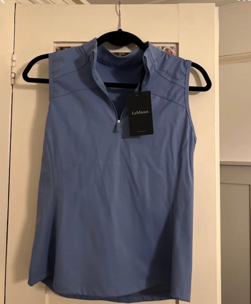 LeMieux Powder Blue Airflow Sleeveless Horse Riding Base Layer