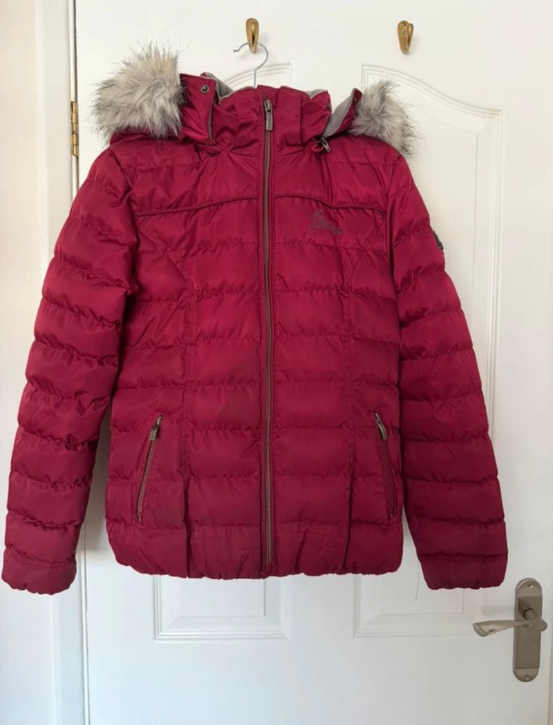 LeMieux Mulberry Puffer Jacket with Faux Fur Hood