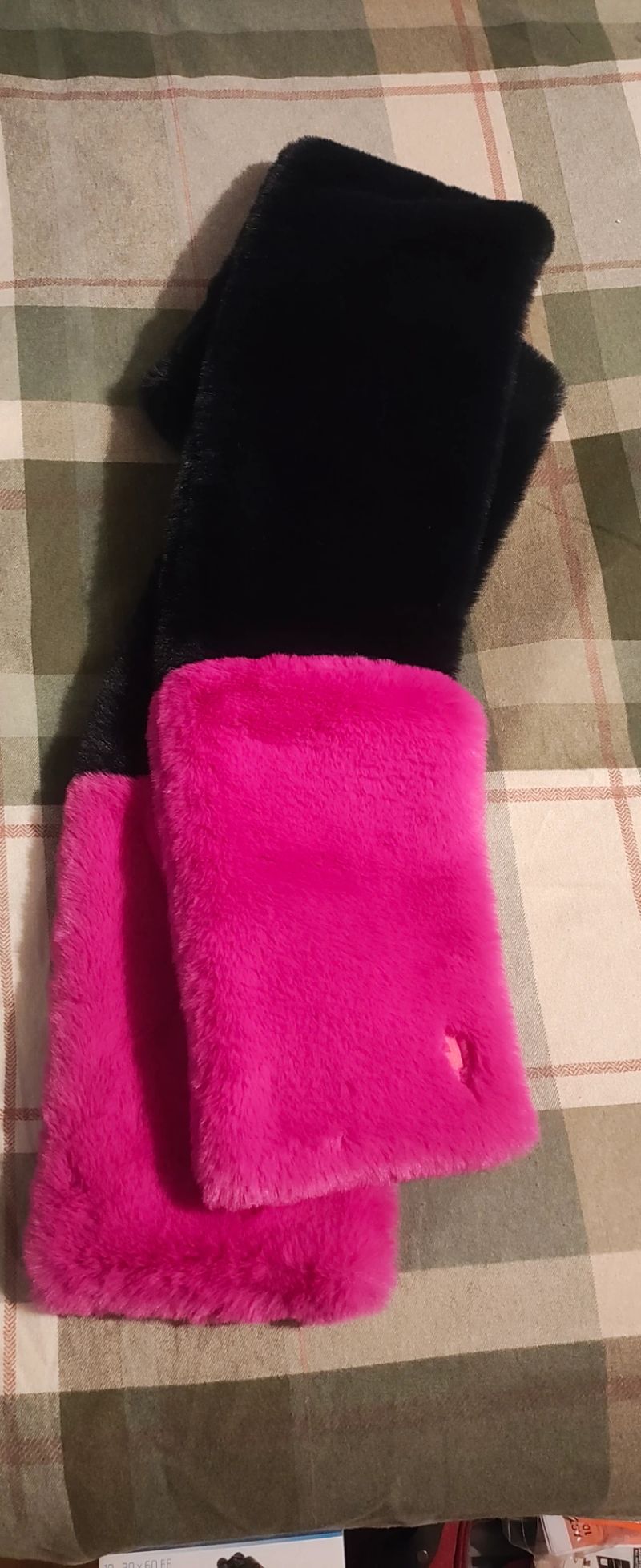 Bufanda Azul marino y Fucsia Oversized