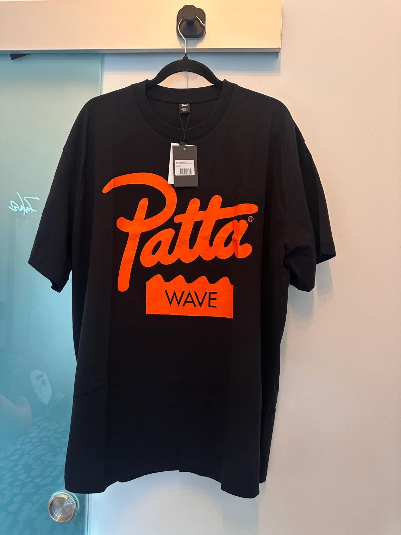 Patta Wave T-Shirt – Black / Orange