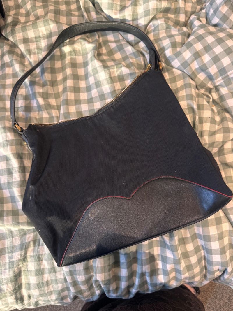 Lulu Guinness Nylon Suzy Hobo Shoulder Bag
