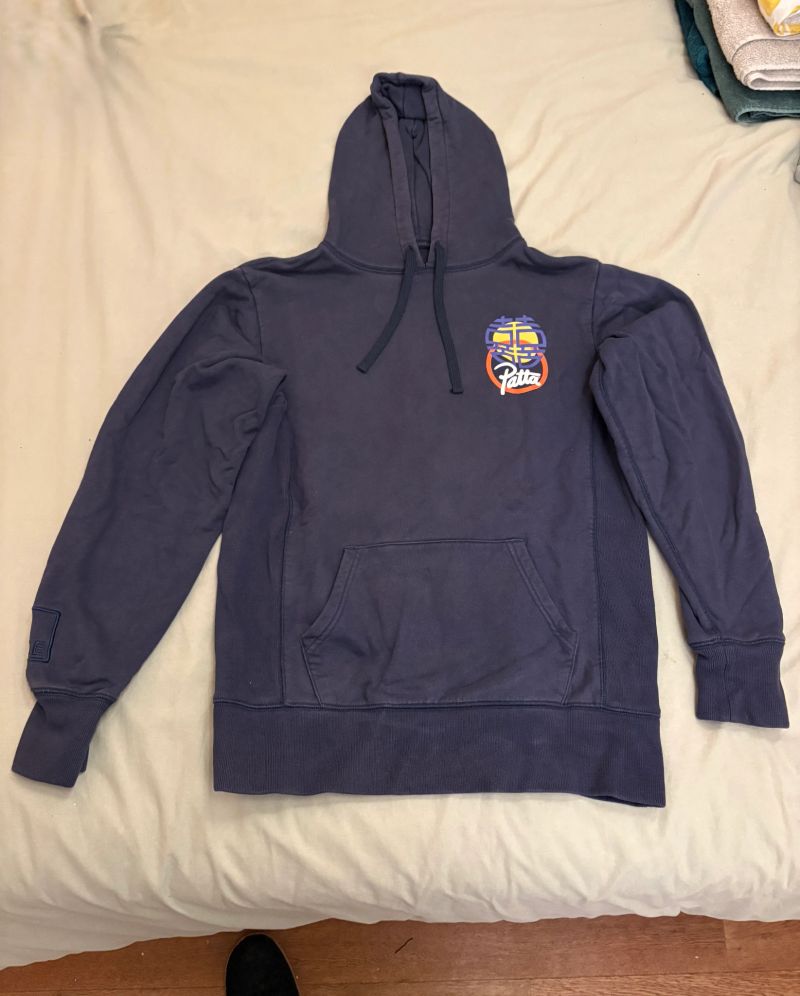 Patta x DOE Double Happiness Hoodie (Blue) 