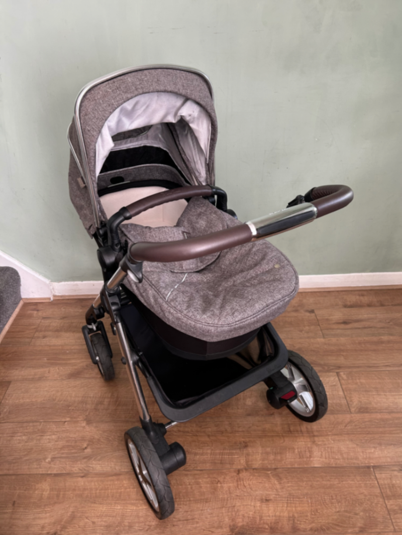 Grey Pushchair with Carrycot 