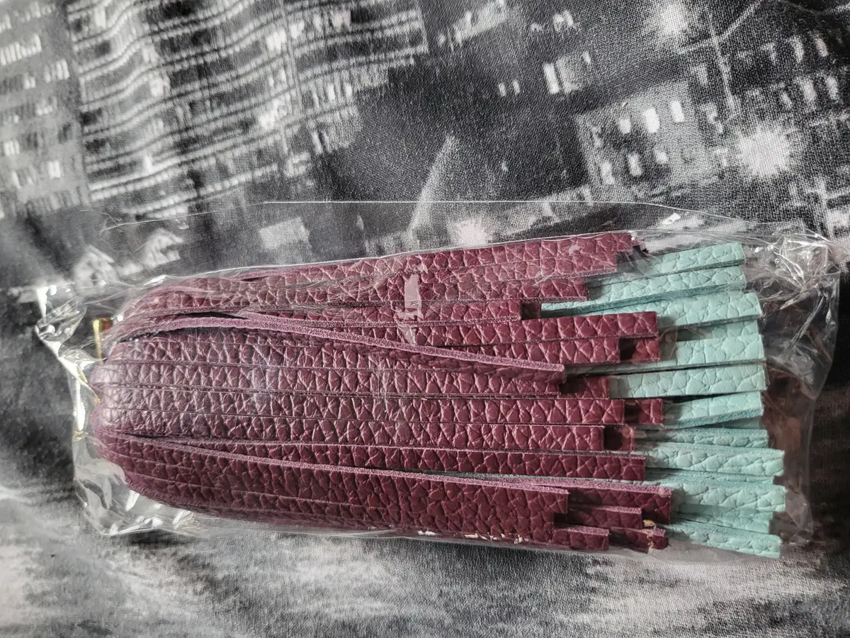 Jewel and Tiffany mint pom pom tassel 