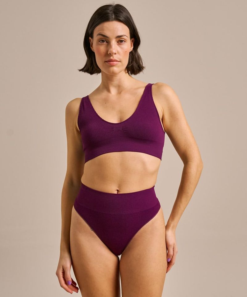 Slip Senza Cuciture Vita Alta Damson