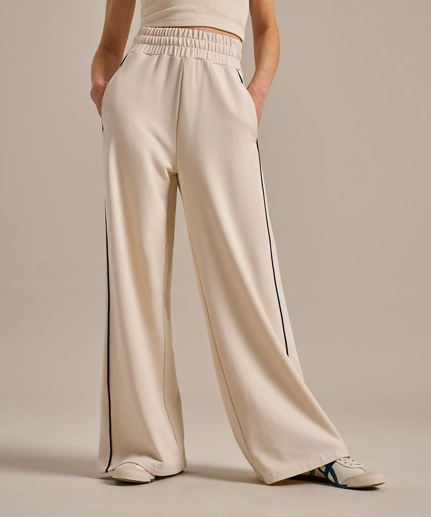 Piped Wide Leg Joggers - 8